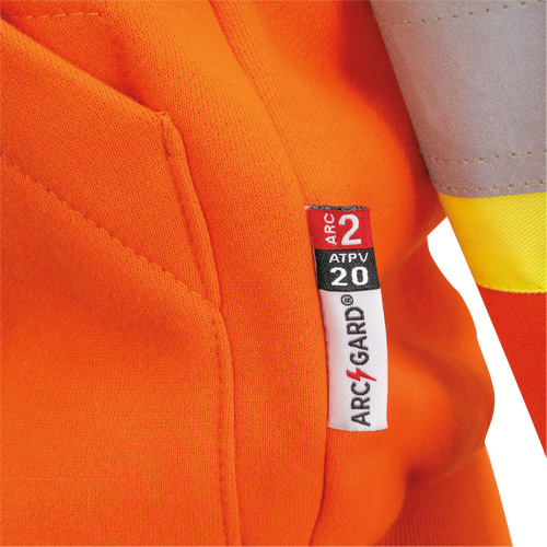 Heavyweight Safety Hoodie, Women's, X-Small, High Visibility Orange Trail Hammer and Bolt
