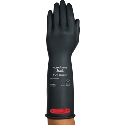 ActivArmr&reg; RIG R014BUL Ultra-Lightweight Electrical Insulated Gloves, ASTM Class 0, Size 7, 14" L Trail Hammer and Bolt