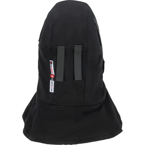 Doublure matelass&eacute;e ignifug&eacute;e Pioneer 765A pour casque de s&eacute;curit&eacute; avec un long cou et embout buccal amovible, Noir/Gris, Coton/FR-Tech/Modacrylique/Nylon Trail Hammer and Bolt