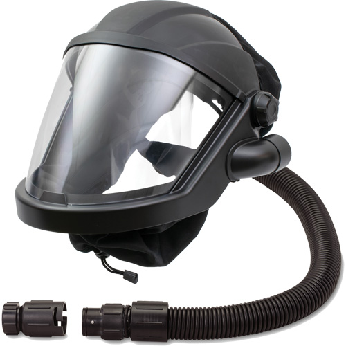 Masque respiratoire &agrave; adduction d'air avec valve de contr&ocirc;le MAXSHIELD, Universel, Pi&egrave;ce faciale Trail Hammer and Bolt