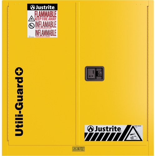 Armoire de s&eacute;curit&eacute; pour produits inflammables Utili-Guard+, 30 gal., 1 Porte(s), 43" La x 44" h x 22" p Trail Hammer and Bolt