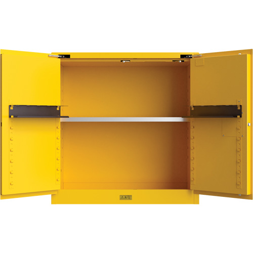 Armoire de s&eacute;curit&eacute; pour produits inflammables Utili-Guard+, 30 gal., 1 Porte(s), 43" La x 44" h x 22" p Trail Hammer and Bolt