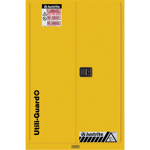Armoire de s&eacute;curit&eacute; pour produits inflammables Utili-Guard+, 90 gal., 2 Porte(s), 43" La x 65" h x 37" p Trail Hammer and Bolt