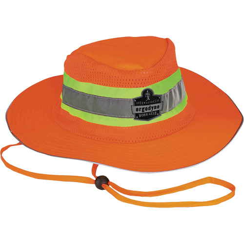 Chapeau de soleil de garde forestier GloWear 8935, grand/tr&egrave;s-grand, Orange haute visibilit&eacute;, Polyester Trail Hammer and Bolt