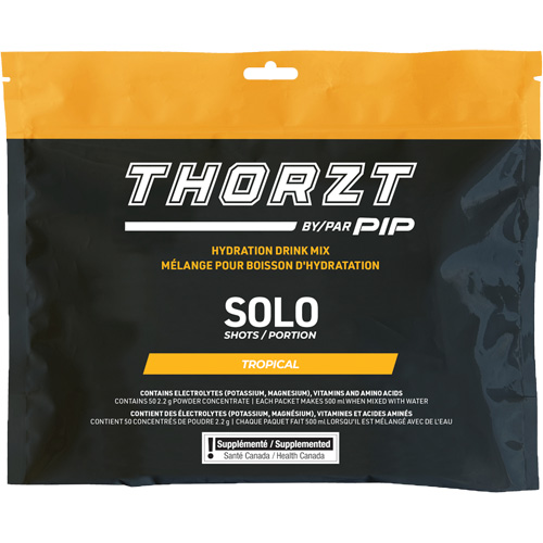 THORZT Sugar-Free Solo Shot Hydration Drink Mix, Single Serve, Tropical Trail Hammer and Bolt