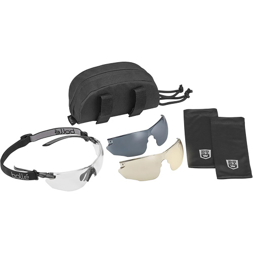 Combat Safety Glasses Kit, Clear/Smoke/Copper Lens, Anti-Fog/Anti-Scratch, ANSI Z87+ Trail Hammer and Bolt