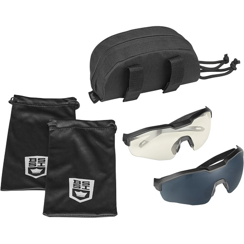 MY6 Safety Glasse Eyeshield Kit, Clear/Smoke Lens, Anti-Fog/Anti-Scratch, ANSI Z87+ Trail Hammer and Bolt