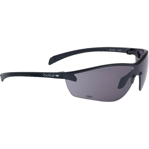Silium+ BSSI Safety Glasses, Grey/Smoke Lens, Anti-Fog/Anti-Scratch, ANSI Z87+ Trail Hammer and Bolt