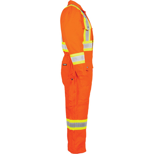 High-Visibility Lined Canvas Overalls, 2X-Large, High Visibility Orange Trail Hammer and Bolt