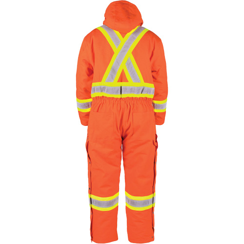 High-Visibility Lined Canvas Overalls, 2X-Large, High Visibility Orange Trail Hammer and Bolt