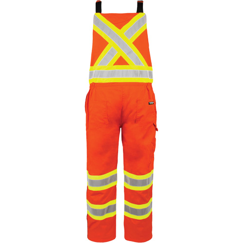 Salopette non doubl&eacute;e haute visibilit&eacute;, 3T-Grand, Orange haute visibilit&eacute; Trail Hammer and Bolt