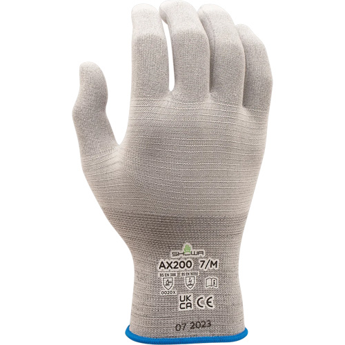 AX200 ESD Gloves, Nylon, 18 Gauge, 7/Medium Trail Hammer and Bolt