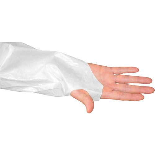 CoverMe Gown with Thumbholes, One Size, White, Polyethylene Trail Hammer and Bolt