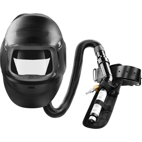 Masque de soudage robuste Speedglas G5-01 avec soupape de refroidissement V-100 Vortex, Standard, Soudage Trail Hammer and Bolt
