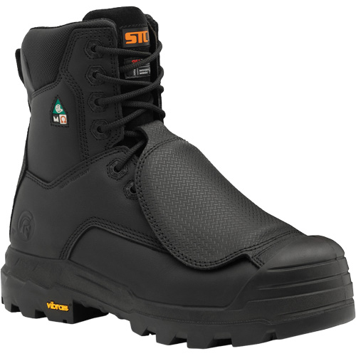 Vulcan Work Boots with External Metguard, Leather, Size 8, Impermeable Trail Hammer and Bolt