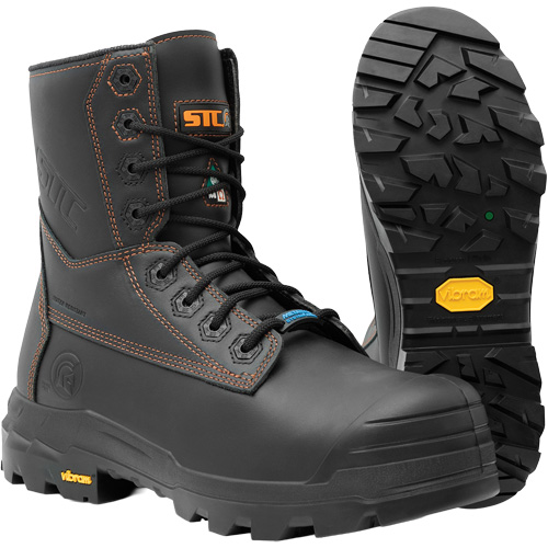 Metpro Flex Work Boots with Metguard, Leather, Size 10-1/2, Impermeable Trail Hammer and Bolt