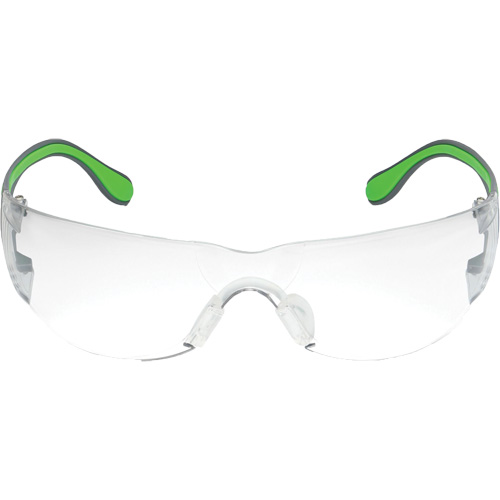 Adapt Lite Grey/Green Safety Glasses, Clear Lens, Anti-Fog/Anti-Scratch, ANSI Z87+/Meets/Exceeds CSA Z94.3 Trail Hammer and Bolt