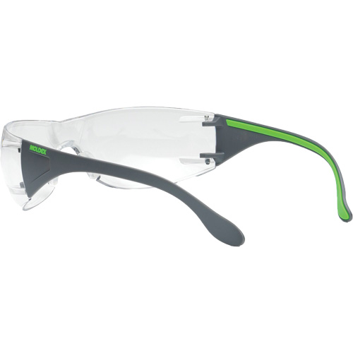Adapt Lite Grey/Green Safety Glasses, Clear Lens, Anti-Fog/Anti-Scratch, ANSI Z87+/Meets/Exceeds CSA Z94.3 Trail Hammer and Bolt
