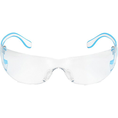 Lunettes de s&eacute;curit&eacute; bleu/blanc Adapt Lite, Lentille Transparent, Antibu&eacute;e/Anti-&eacute;gratignures, ANSI Z87+/R&eacute;pond ou surpasse la norme CSA Z94.3 Trail Hammer and Bolt