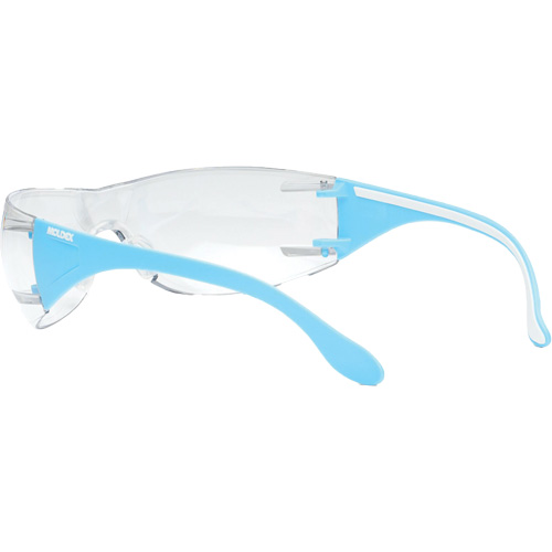 Lunettes de s&eacute;curit&eacute; bleu/blanc Adapt Lite, Lentille Transparent, Antibu&eacute;e/Anti-&eacute;gratignures, ANSI Z87+/R&eacute;pond ou surpasse la norme CSA Z94.3 Trail Hammer and Bolt
