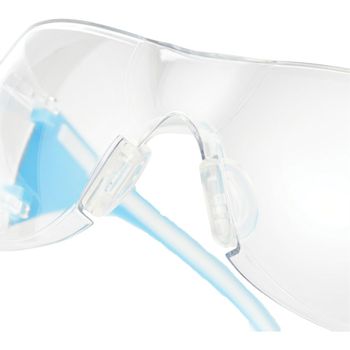 Lunettes de s&eacute;curit&eacute; bleu/blanc Adapt Lite, Lentille Transparent, Antibu&eacute;e/Anti-&eacute;gratignures, ANSI Z87+/R&eacute;pond ou surpasse la norme CSA Z94.3 Trail Hammer and Bolt