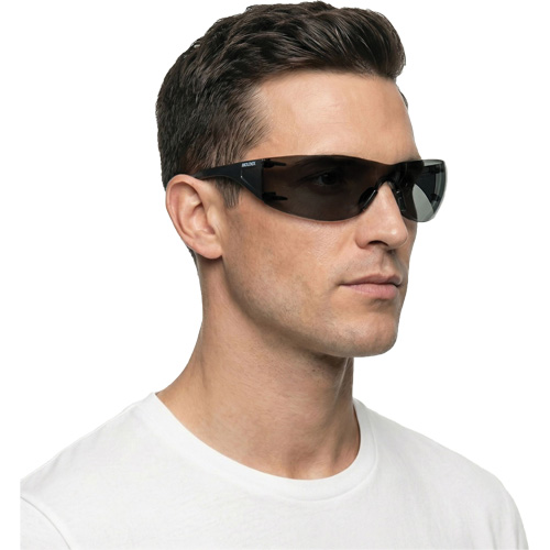 Adapt Lite Safety Glasses, Smoke Lens, Anti-Fog/Anti-Scratch, ANSI Z87+/Meets/Exceeds CSA Z94.3 Trail Hammer and Bolt