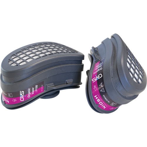 Filtres de rechange pour masques &agrave; profil bas Elipse OV-P100, Combinaison cartouche et filtre contre les particules pour gaz/vapeurs, Filtre P100 Trail Hammer and Bolt