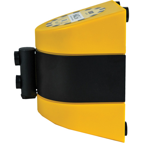 HAZLOK Safety Barrier System, Plastic, Magnetic Mount, 30', Black and Yellow Tape Trail Hammer and Bolt