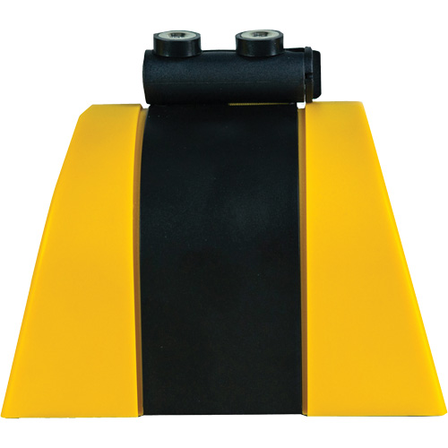 HAZLOK Safety Barrier System, Plastic, Magnetic Mount, 30', Black and Yellow Tape Trail Hammer and Bolt