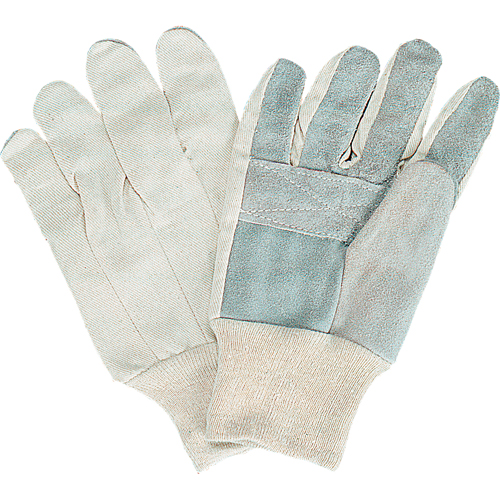 Standard-Duty Work Gloves, Large, Split Cowhide Palm Trail Hammer and Bolt