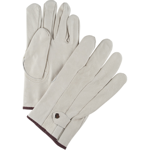 Gants de cordeur d'usage standard, Grand, Paume Cuir fleur de vache Trail Hammer and Bolt