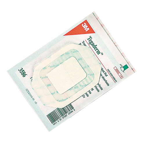Pansement transparent Tegaderm avec tampon absorbant, Rectangulaire/carr&eacute;e, 2-3/4", Plastique, St&eacute;rile Trail Hammer and Bolt