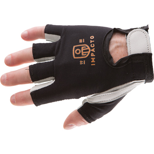 Anti-Impact Right-Hand Glove, X-Small, Goatskin/Split Leather Palm, Hook & Loop Cuff Trail Hammer and Bolt