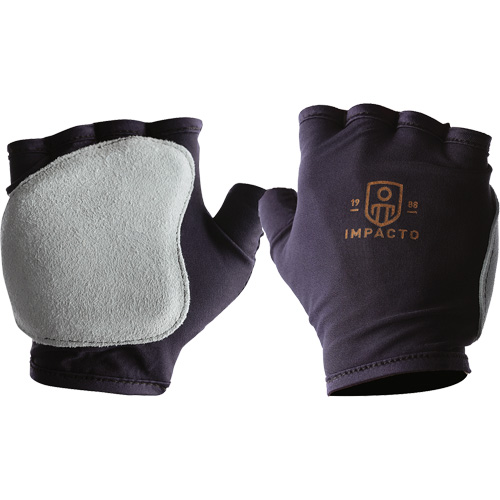 Anti-Impact Fingerless Right-Hand Glove, X-Small, Split Leather Palm, Slip-On Cuff Trail Hammer and Bolt