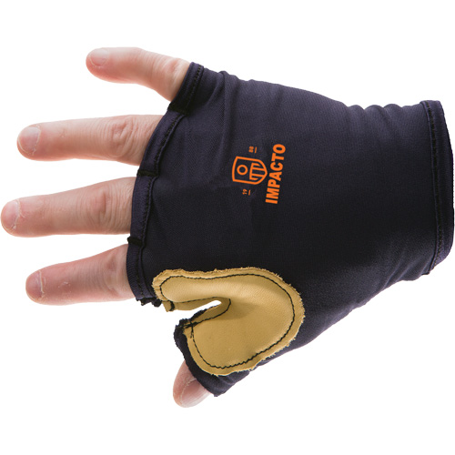 Anti-Impact Tool Grip Fingerless Left-Hand Glove, Size X-Small, Grain Leather Palm Trail Hammer and Bolt