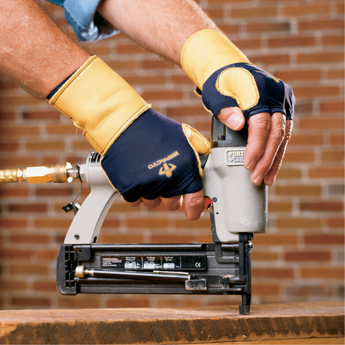 Premium Impact & Repetitive Strain Protective Left-Hand Glove, Size X-Small, Grain Leather Palm Trail Hammer and Bolt