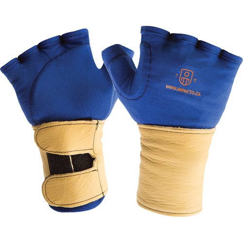 Fingerless Glove Liner with Wrist Restrainer, Size X-Small, Poly-Cotton Palm Trail Hammer and Bolt