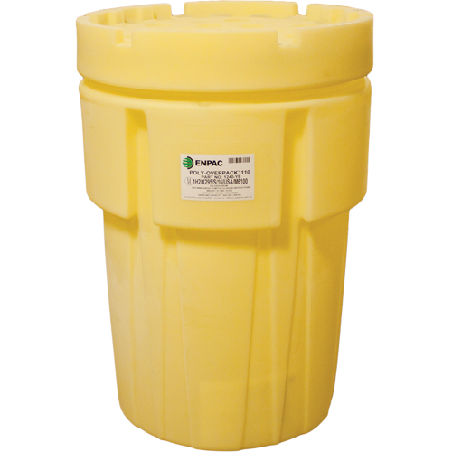 Baril de r&eacute;cup&eacute;ration Poly-Overpack 110 , 103 gal. US, Stationnaire Trail Hammer and Bolt