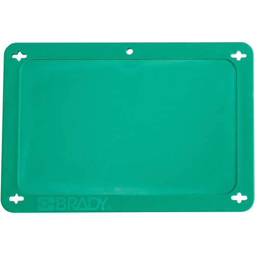&eacute;tiquette vierge pour vanne, Plastique, 4-3/4" la x 3-1/4" h Trail Hammer and Bolt