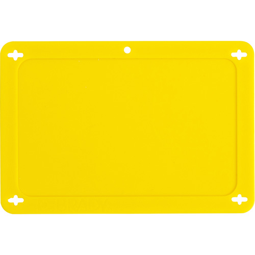 &eacute;tiquette vierge pour vanne, Plastique, 4-3/4" la x 3-1/4" h Trail Hammer and Bolt