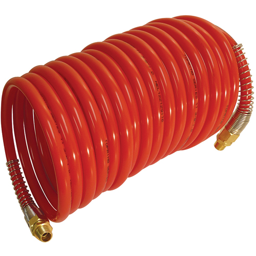 Tuyaux &agrave; air autor&eacute;tractables Maxpro en nylon a/raccords, Air, 3/8" DI x 25' lo, Nylon, 200 psi &agrave; 23 °C Trail Hammer and Bolt