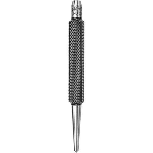 Pointeau &agrave; centrer &agrave; tige carr&eacute;e, 1/8" dia., 3/8" &eacute;paisseur de la lame, 4" lo. Trail Hammer and Bolt