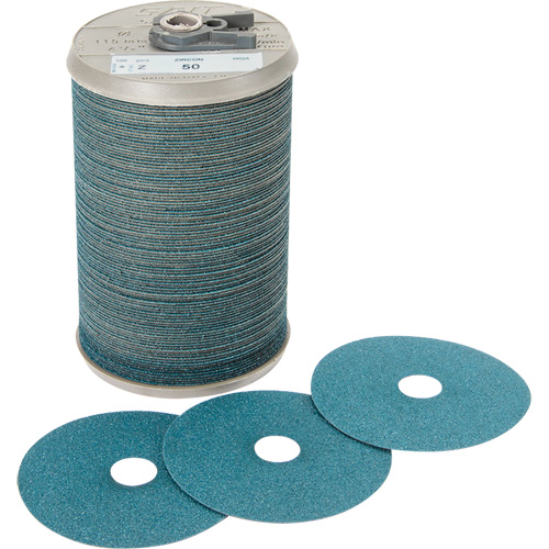 Disque en fibre pour meulage agressif Blue Line, Zirconium, 24, 9-1/8" Dia x 7/8" Arbre Trail Hammer and Bolt