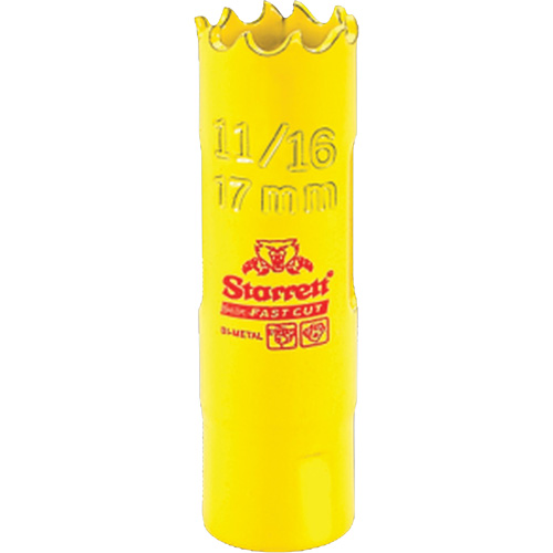 Scie &agrave; cloche bim&eacute;tal - 11/16", 11/16", Profondeur de la coupe 1-5/8", Bim&eacute;tal Trail Hammer and Bolt
