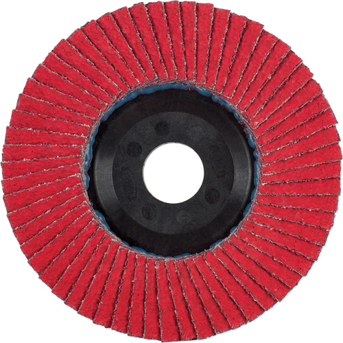 Flap Disc, 4-1/2" x 5/8"-11, Type 27, 40 Grit, Ceramic Trail Hammer and Bolt