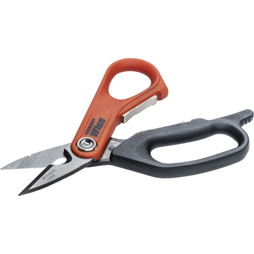 Electrician's Data Shears, 6", Rings Handle Trail Hammer and Bolt