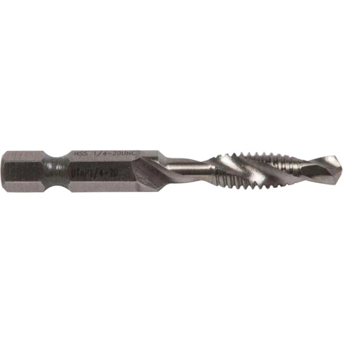 Foret/taraud, 1/4", Acier rapide Trail Hammer and Bolt