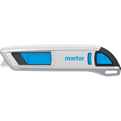 Secunorm 500 Retractable Safety Knife, 9 mm, Aluminum Handle Trail Hammer and Bolt