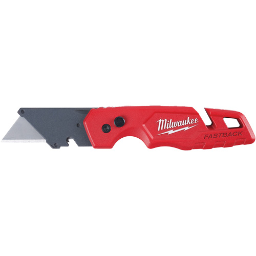 FASTBACK Folding Utility Knife, Metal Handle Trail Hammer and Bolt
