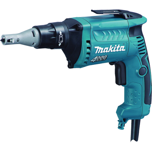 Drywall Screwdriver, 1/4" Chuck, 6 A, 120 V, 0-4000 RPM, Keyless Chuck Trail Hammer and Bolt
